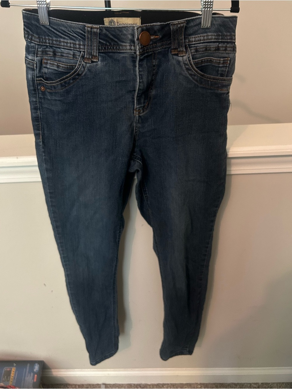 Democracy Women's Skinny Jeans in Dark Blue Wash